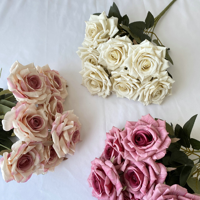 Sustainable Living Guide - 7 cabeça artificial diamante rosa flores