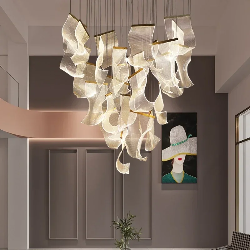 Sustainable Living Guide - Nordic luxo acrílico lustre criativo sala