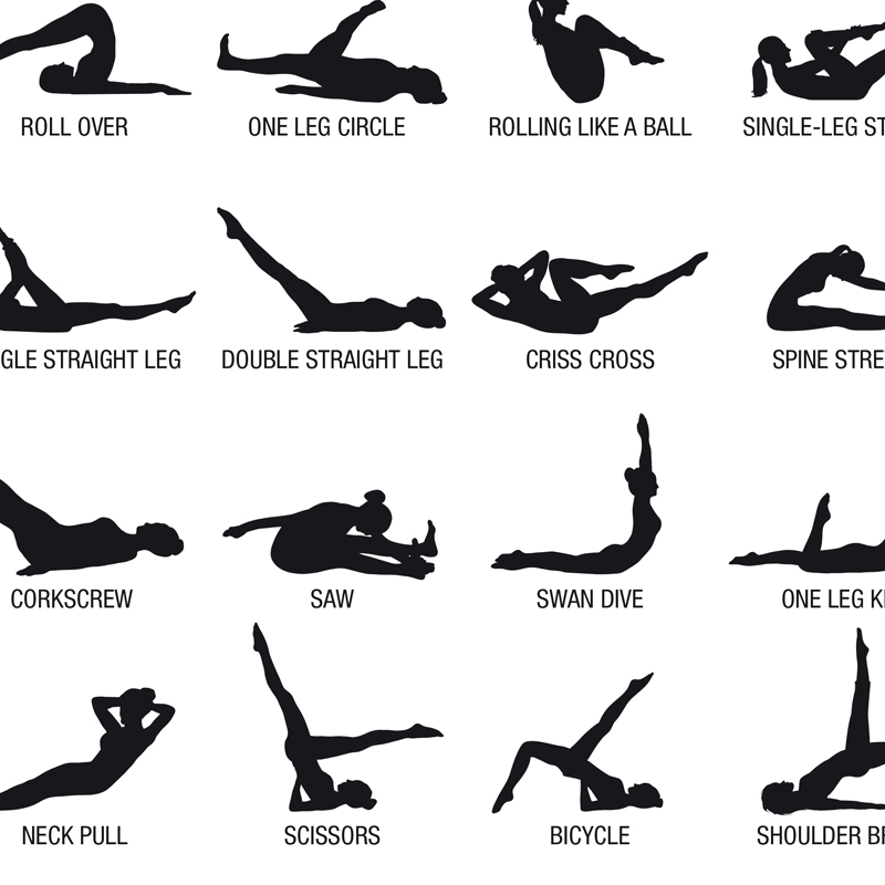Gráfico de exercícios de pilat - Sustainable Living Guide avaliação e preço