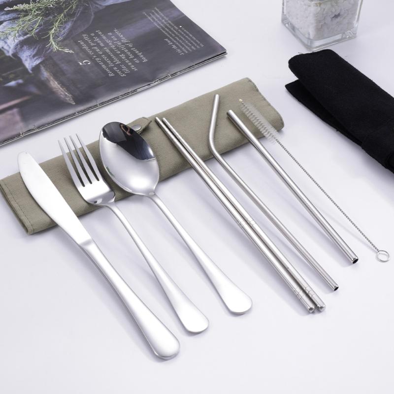 Conjunto de Talheres de Viagem - Stainless Steel Straw avaliação e preço